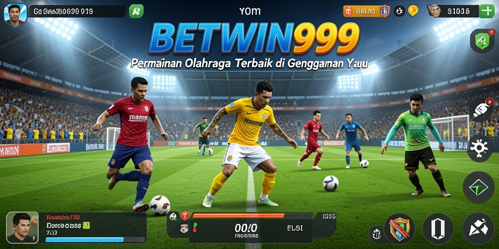 Tangkapan layar BETWIN999 menampilkan momen seru dari gameplay olahraga.