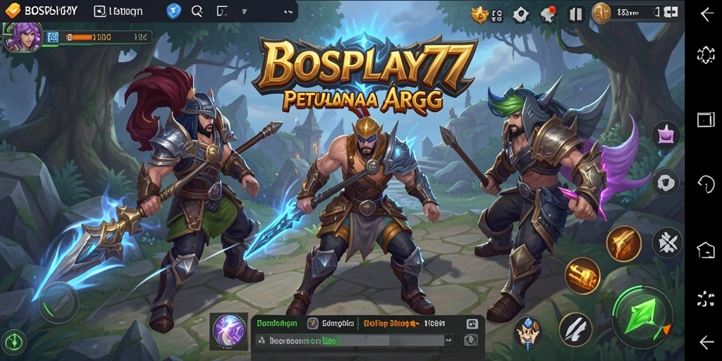 Tampilan gameplay menarik dari BOSPLAY77 dalam genre ARPG.