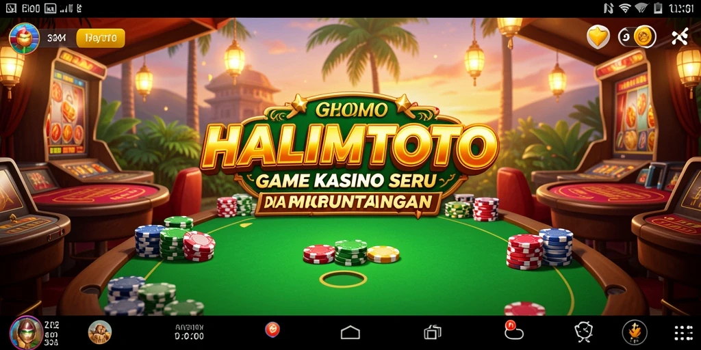 Tampilan gameplay HALIMTOTO yang menarik dan mengasyikkan.