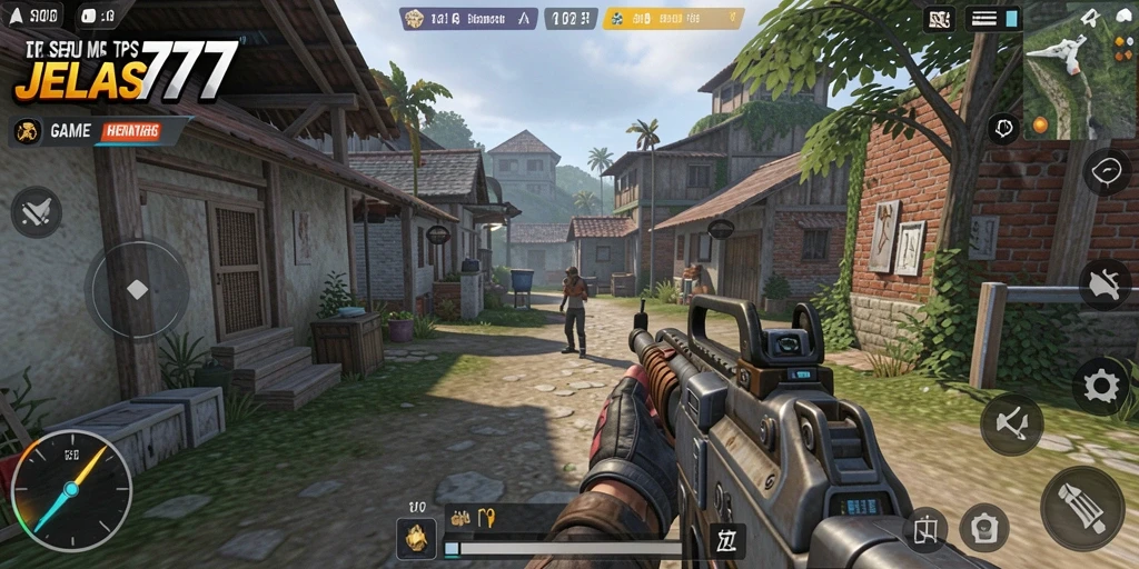 Gameplay seru JELAS777 dengan aksi tembak menembak yang intens.