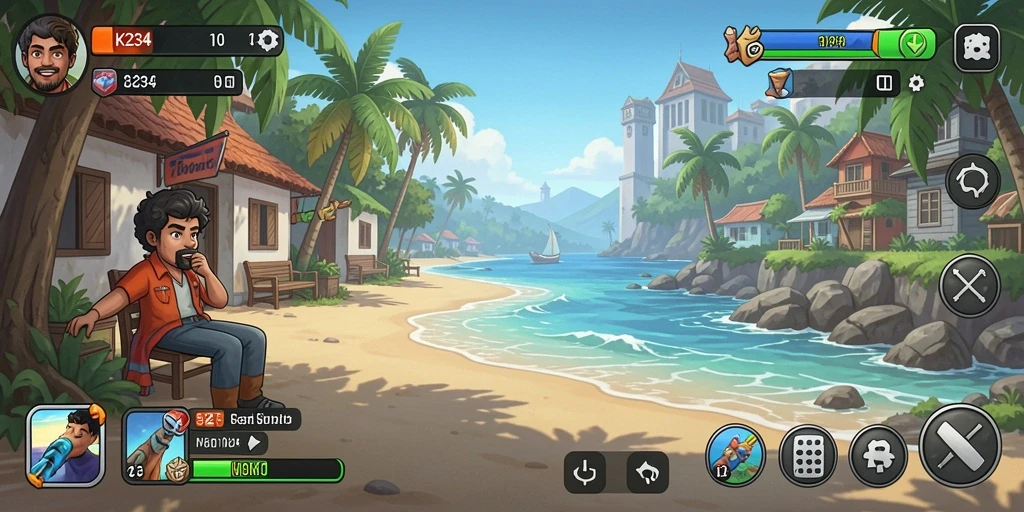 Tampilan screenshot K234 yang menunjukkan gameplay Idle yang mengasyikkan.