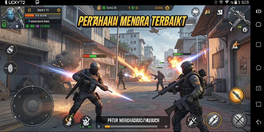 Tampilan menarik dari gameplay Tower Defense LUCKY72.