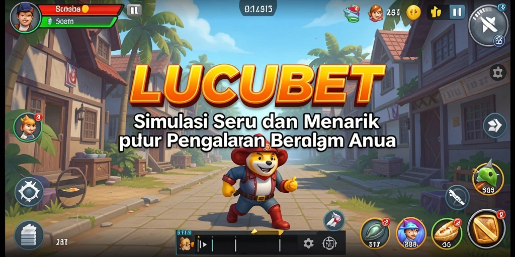 Screenshot LUCUBET menunjukkan pengalaman bermain simulation yang mendalam.