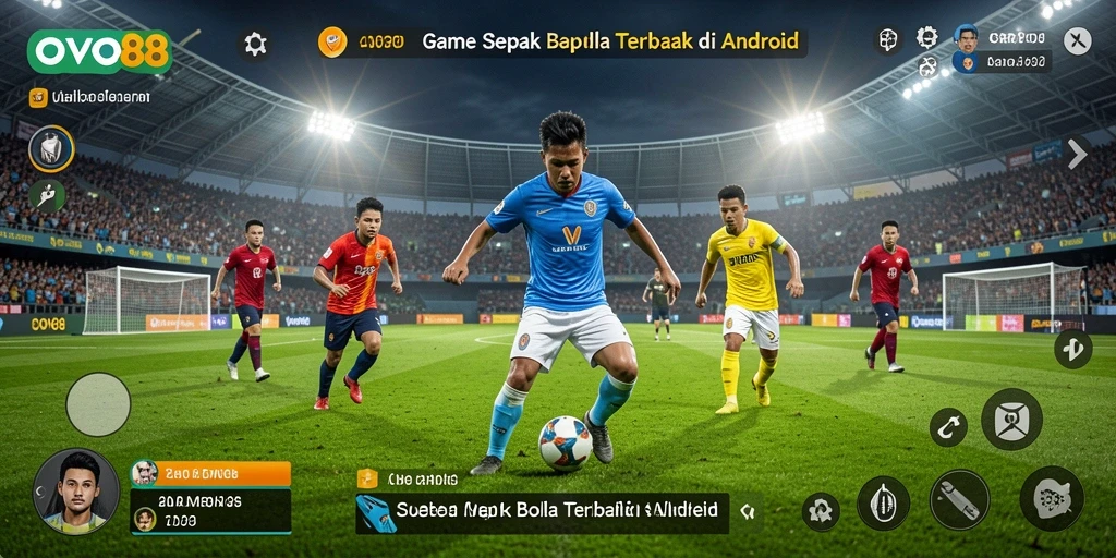 Tampilan menarik gameplay OVO88 dalam pertandingan sepak bola.