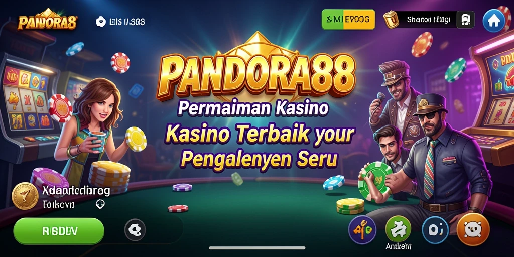 Tangkapan layar utama PANDORA88 menampilkan aksi seru dalam permainan Kasino.