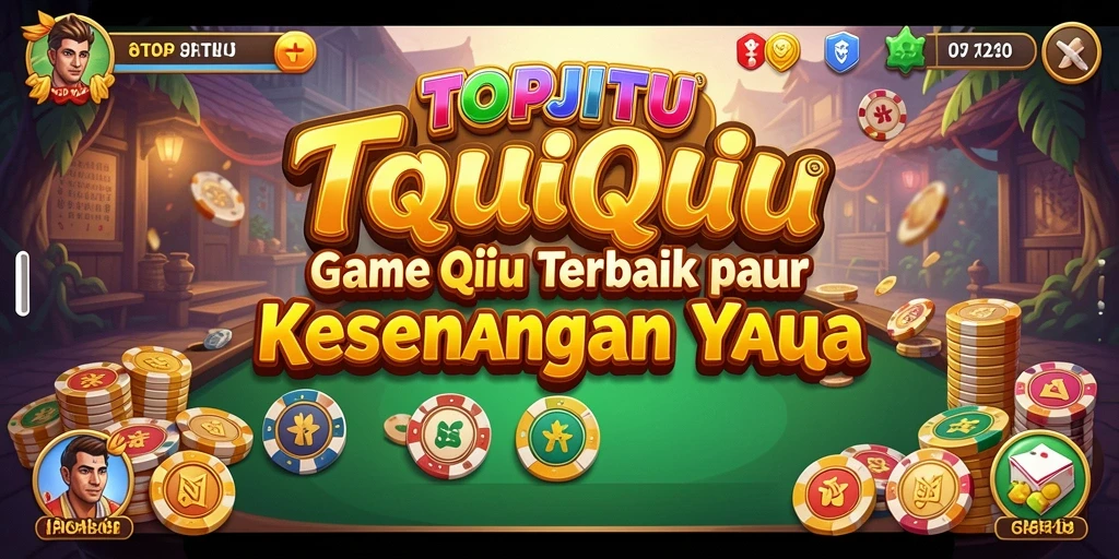 Screenshot gameplay TOPJITU yang menampilkan keseruan bermain QiuQiu.